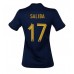 Günstige Frankreich William Saliba #17 Heim Fussballtrikot Damen WM 2022 Kurzarm